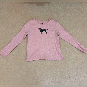 The Black Dog Pink Tee with Black Logo Graphic